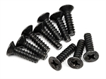 Z578 - TP. FLAT HEAD SCREW M3 x 12mm BLACK